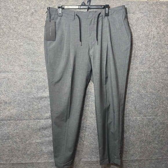 Zara Other - ZARA Drawstring Grey Casual Dressy Pants Trousers Joggers Men’s Size 36 NEW